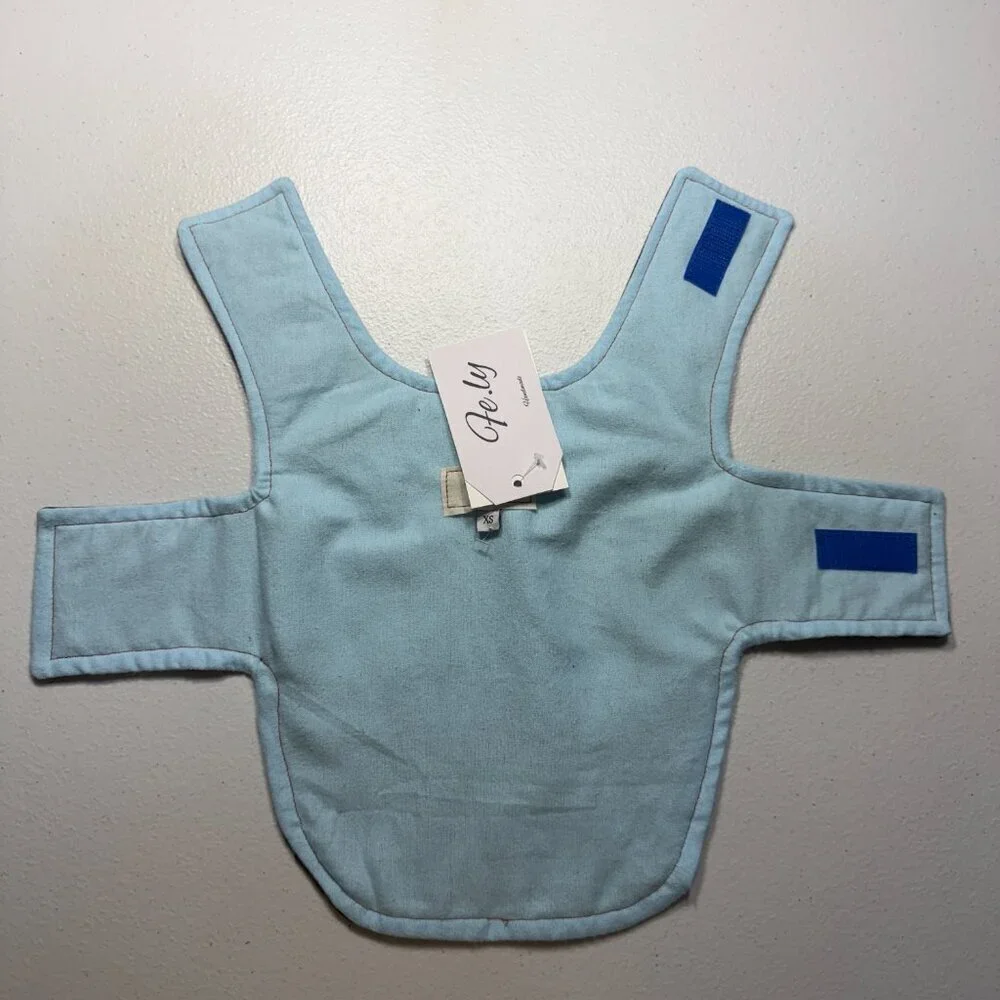 Denim Dog Vest Jacket w/ Pockets & D-Ring | Stylish Durable Pet Clothing XS
